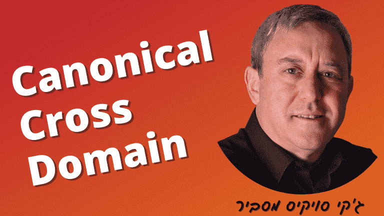 מה זה Canonical cross domain